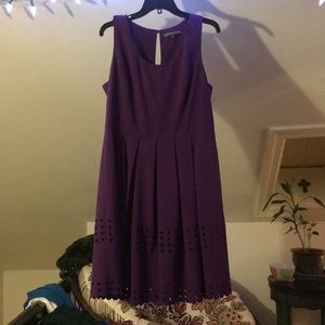 Brixon Ivy purple eyelet dress